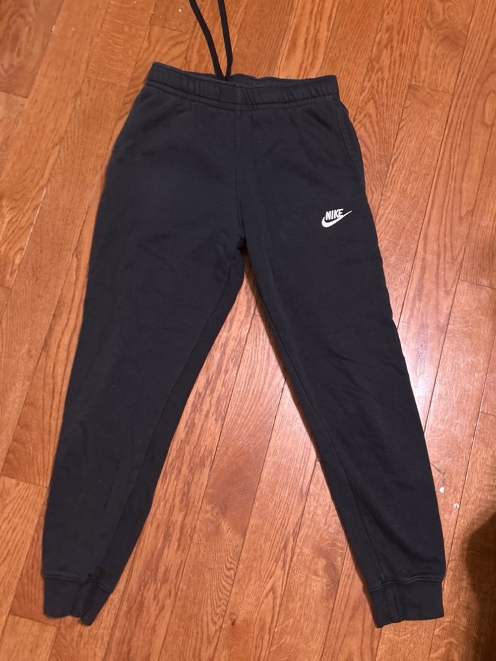 Nike Womans Black Jogger Sweatpants with tWhite Logo